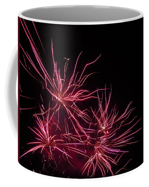 Fireworks Coffee Mug featuring the photograph Fireworks Seven by Nancy Griswold