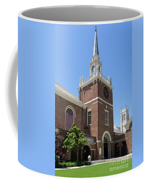 Wingsdomain Coffee Mug featuring the photograph First Congregational Church of Berkeley California DSC6220 by San Francisco