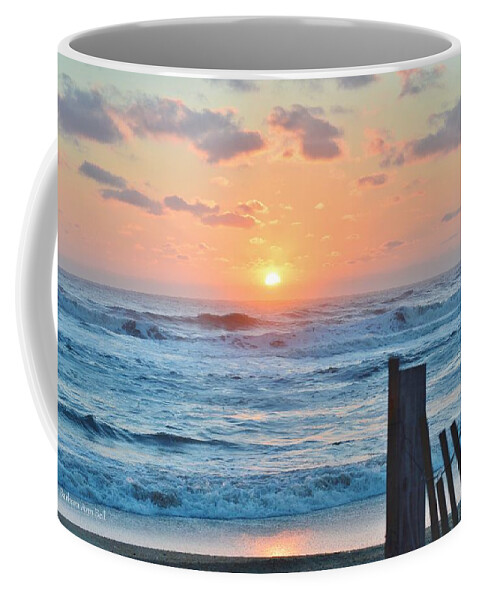 Obx Sunrise Coffee Mug featuring the photograph First day of Spring by Barbara Ann Bell