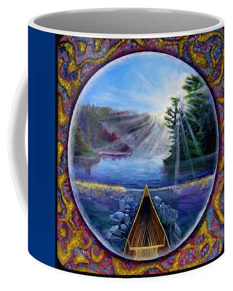 First Ice Coffee Mug featuring the painting First Ice by Joe Baltich