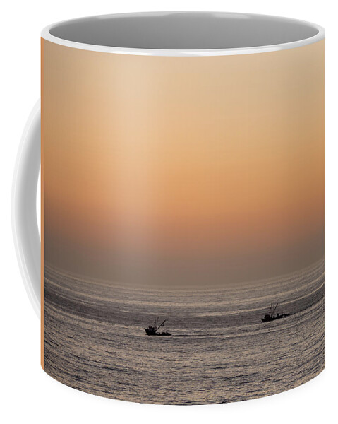 Fishing Coffee Mug featuring the photograph Fishing For A Sunset by Derek Dean