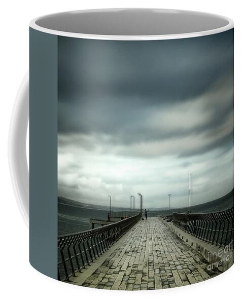 Pier Coffee Mug featuring the photograph Fishing Pier by Perry Webster