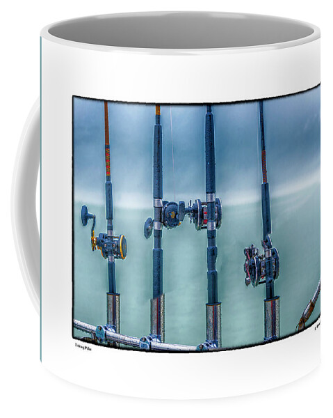 Fishing Coffee Mug featuring the photograph Fishing Poles by R Thomas Berner