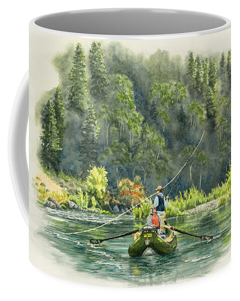 October Morning Fishing the Trinity River Coffee Mug by Link Jackson - Link  Jackson - Artist Website