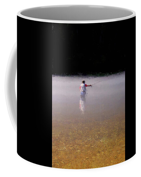 Trout Coffee Mug featuring the photograph Fishing the White River by Russell Owens