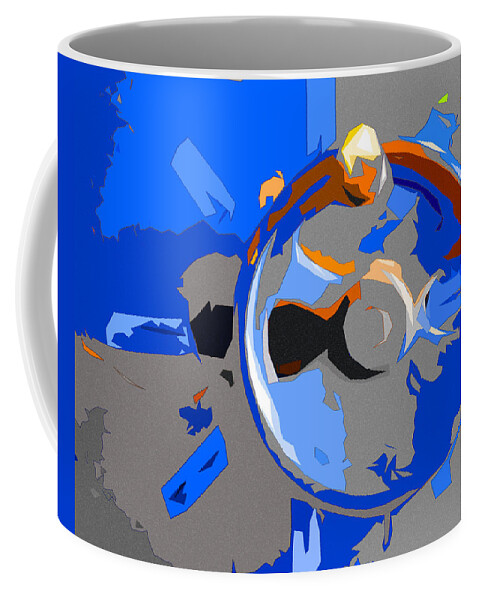 Abstract Coffee Mug featuring the photograph Fisk Wheel by Matt Cegelis