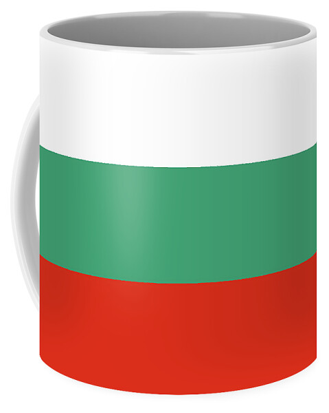 Bulgaria Coffee Mug featuring the digital art Flag of Bulgaria by Roy Pedersen