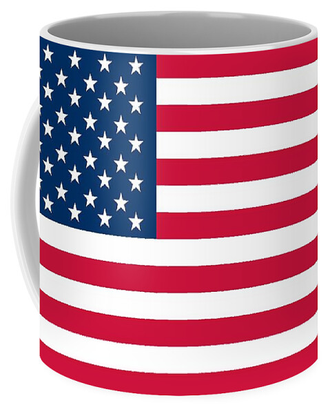 Star Coffee Mug featuring the painting Flag of the United States of America by American School