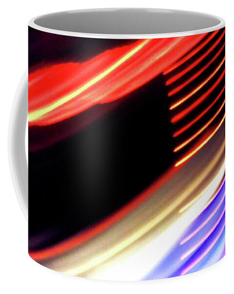 Abstract Coffee Mug featuring the photograph Flagged by Trina R Sellers