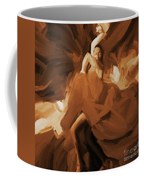 Jazz Coffee Mug featuring the painting Flamenco Flamenco by Gull G