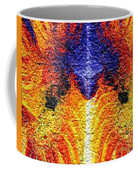 Fractal Coffee Mug featuring the digital art Flames of Wrath by Charmaine Zoe