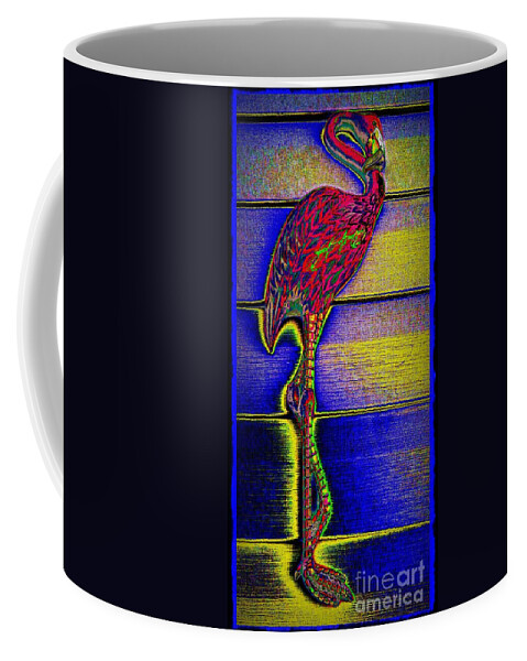 Flamingo Coffee Mug featuring the photograph Flamingo III by Leslie Revels