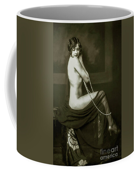 Prohibition Coffee Mug featuring the photograph Flapper Pin Up by Jon Neidert