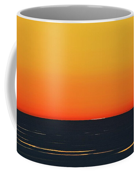 Abstract Coffee Mug featuring the digital art Flat Sun Two by Lyle Crump