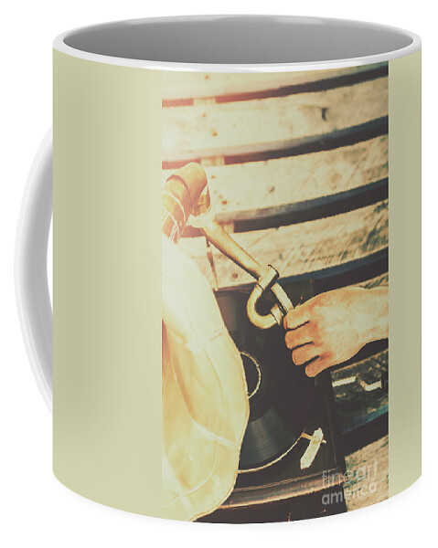 Entertain Coffee Mug featuring the photograph Flicking the needle by Jorgo Photography