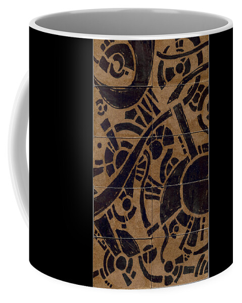 Pattern Coffee Mug featuring the drawing Flipside 1 Panel B by Joseph A Langley