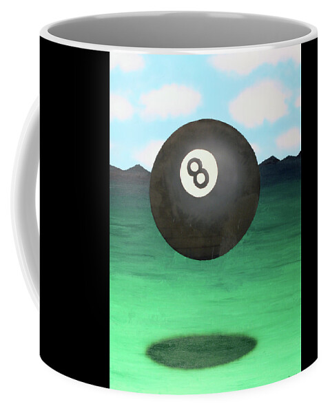 Surrealism Coffee Mug featuring the painting Floating 8 by Thomas Blood