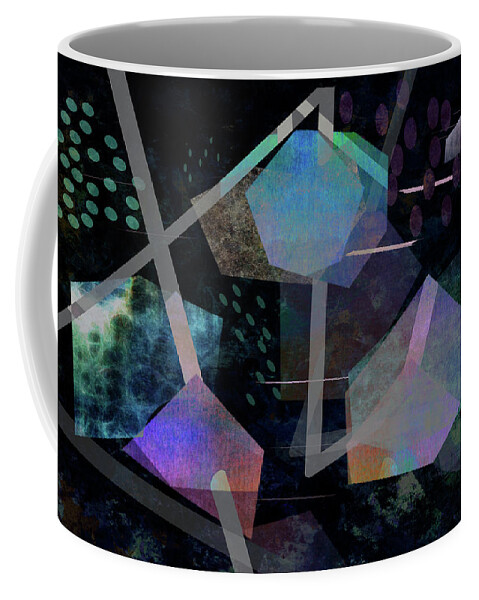Abstract Coffee Mug featuring the digital art Floating original abstract art by Ann Powell