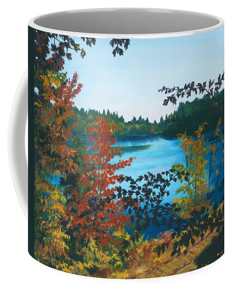 Floodwood Coffee Mug featuring the painting Floodwood by Lynne Reichhart