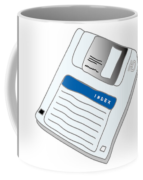  Coffee Mug featuring the digital art Floppy Disk by Moto-hal