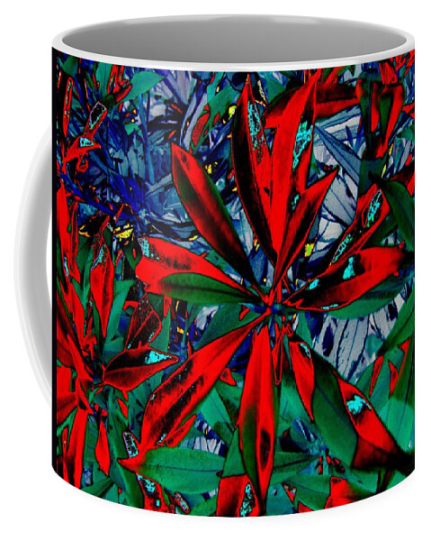 Flora Coffee Mug featuring the digital art Flora Afire by Tim Allen