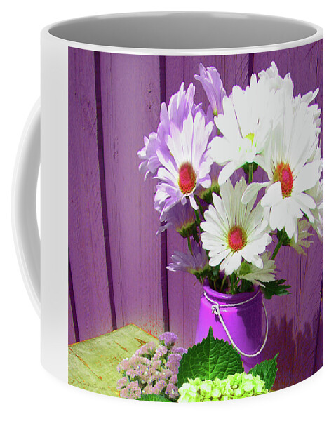 Art Coffee Mug featuring the digital art Floral Art 335 by Miss Pet Sitter