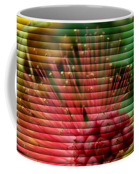 Art Deco Coffee Mug featuring the photograph Floral Fan by Sue Melvin