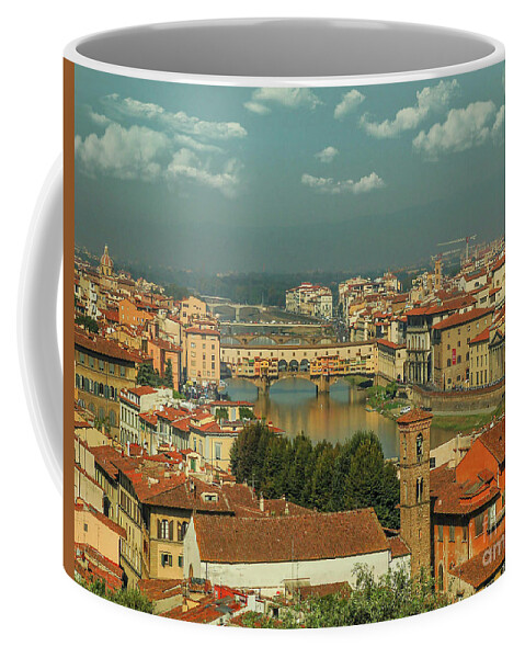 Florence Coffee Mug featuring the photograph Florence Italy by Maria Rabinky