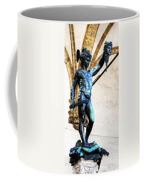 Perseus And Medusa Coffee Mug featuring the photograph Florence - Perseus in the Loggia - side view short by Weston Westmoreland