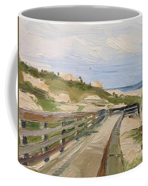 Florida Coffee Mug featuring the painting Florida Dunes by Oana Godeanu