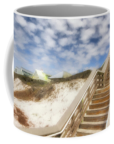 Florida Panhandle Sand Dunes Coffee Mug featuring the photograph Florida Panhandle Sand Dunes by Mel Steinhauer