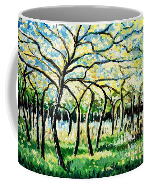 Tree Coffee Mug featuring the painting Flourish by Elizabeth Robinette Tyndall