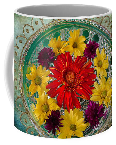 Flowers Coffee Mug featuring the photograph Flower Bowl Beckoning by Nina Silver