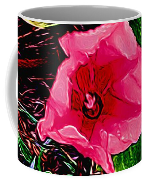 Flower Coffee Mug featuring the photograph Flower Landscape In Abstract 22 by Kristalin Davis by Kristalin Davis