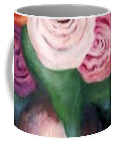 Flowers Coffee Mug featuring the painting Flower Spirals by Jordana Sands