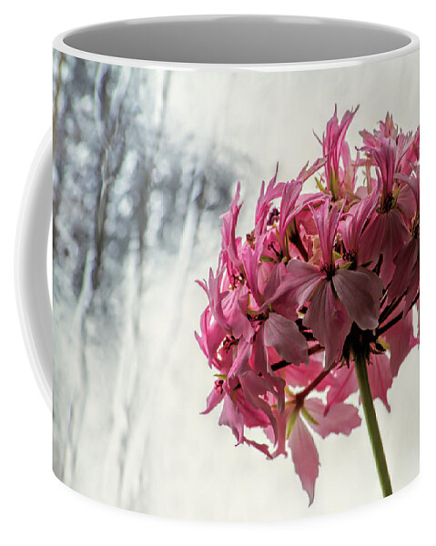 Flower Coffee Mug featuring the photograph Flowers and Ice by Alana Thrower