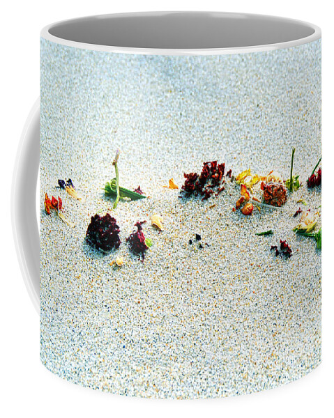 Flowers Coffee Mug featuring the photograph Flowers in the Sand by Eddy Mann