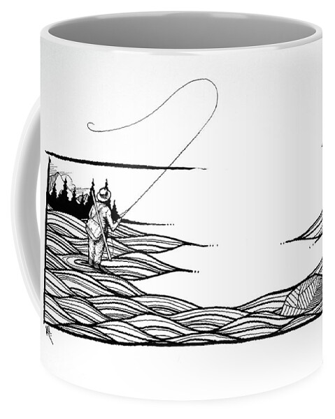 Fly Fishing Coffee Mug by Marcus Cline - Pixels