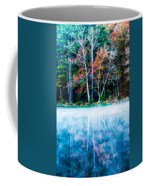 Oak Mountain Coffee Mug featuring the photograph Fog On The Lake by Parker Cunningham