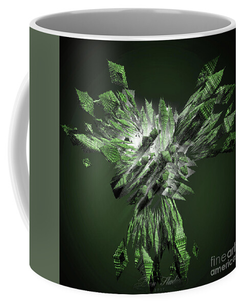 Fractal Coffee Mug featuring the digital art Foggie Diamonds by Melissa Messick
