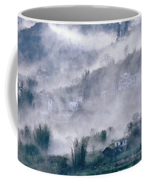 Foggy Mountain Of Sa Pa In Vietnam Coffee Mug featuring the photograph Foggy Mountain of Sa Pa in Vietnam by Silva Wischeropp