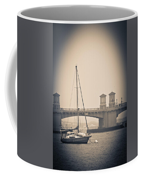 Sailboat Coffee Mug featuring the photograph Foggy Sails by Valerie Cason