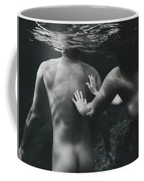 Swim Coffee Mug featuring the photograph Follow Him by Gemma Silvestre