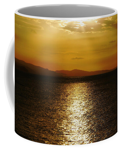 Jamaica Coffee Mug featuring the photograph Follow The Gold by Debbie Oppermann