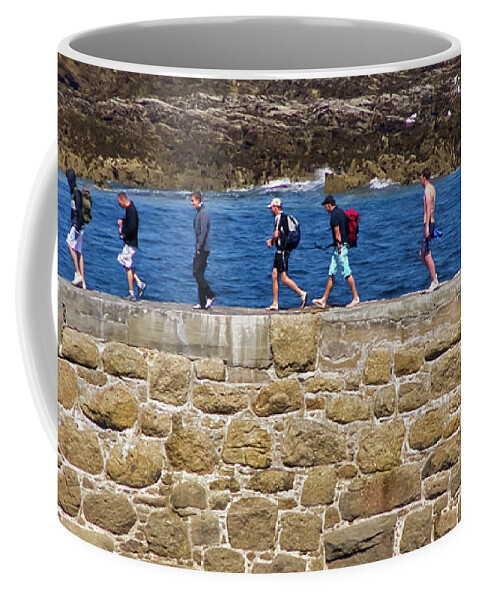 Cornwall Coffee Mug featuring the photograph Follow the Yellow Brick Road by Terri Waters
