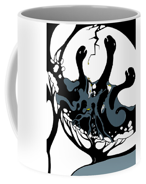 Modern Art Coffee Mug featuring the drawing Fool's Gold by Craig Tilley