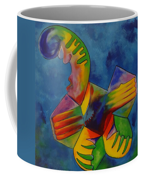 Footy Coffee Mug featuring the painting Footy by Eduard Meinema