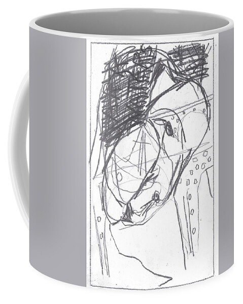 Sketch Coffee Mug featuring the drawing For b story 4 11 by Edgeworth Johnstone