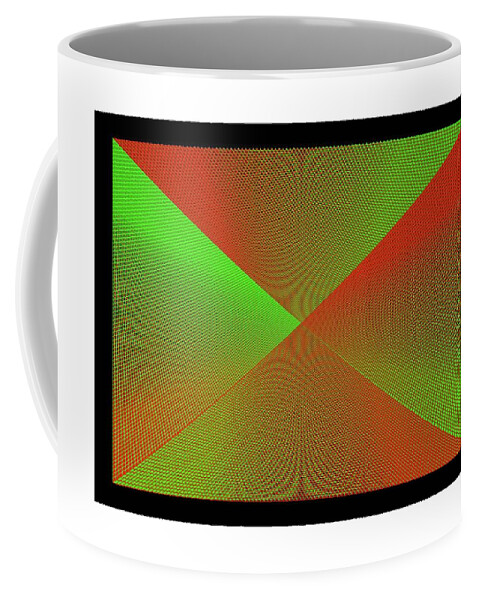  Coffee Mug featuring the digital art Forbidden Flag by Richard Widows