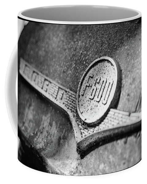 Junk Cars Coffee Mug featuring the photograph Ford F-600 Emblem by Matthew Pace